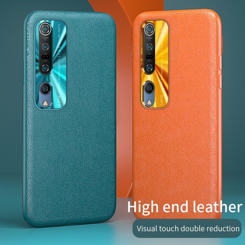 Case Kuoret Xiaomi Mi 10 / 10 Pro Oranssi Musta Puhelinkuoret Hybridinahkaefekti