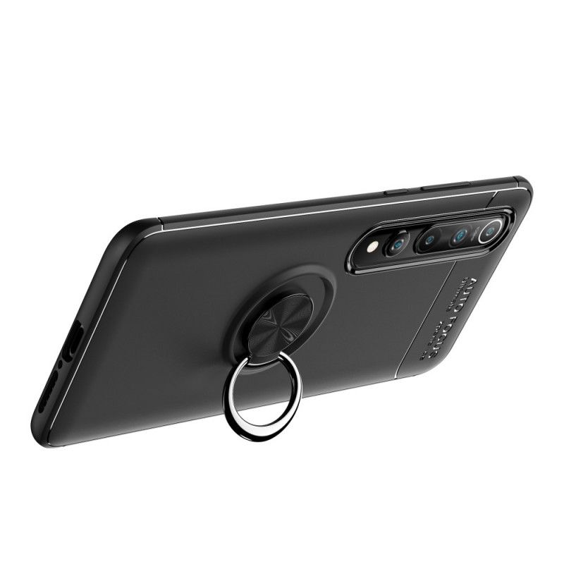 Case Kuoret Xiaomi Mi 10 / 10 Pro Punainen Musta Puhelinkuoret Pyörivä Rengas