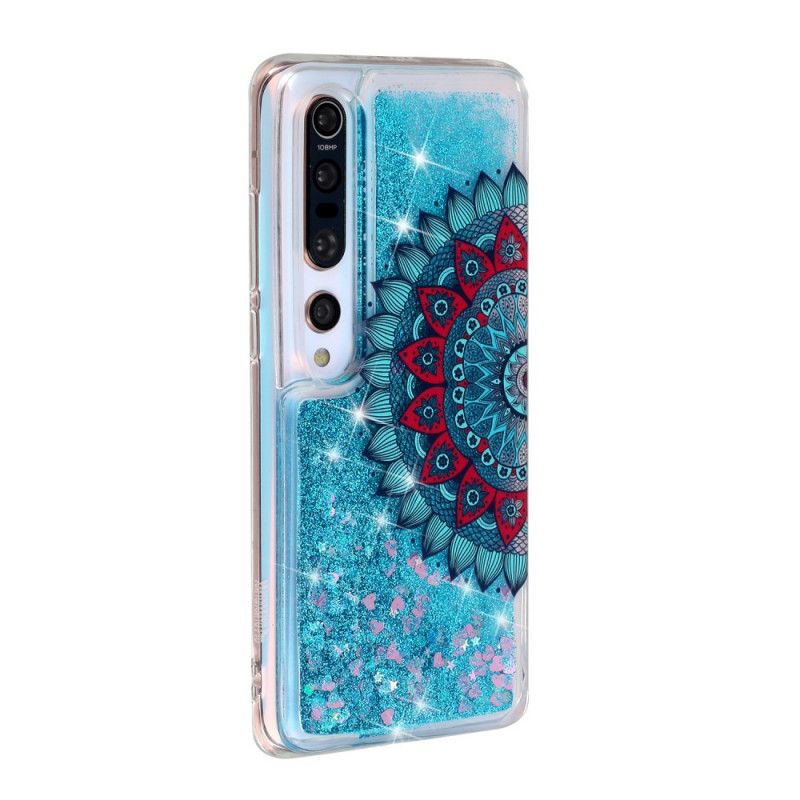 Case Kuoret Xiaomi Mi 10 / 10 Pro Vaaleansininen Tummansininen Puhelinkuoret Kimalteleva Mandala