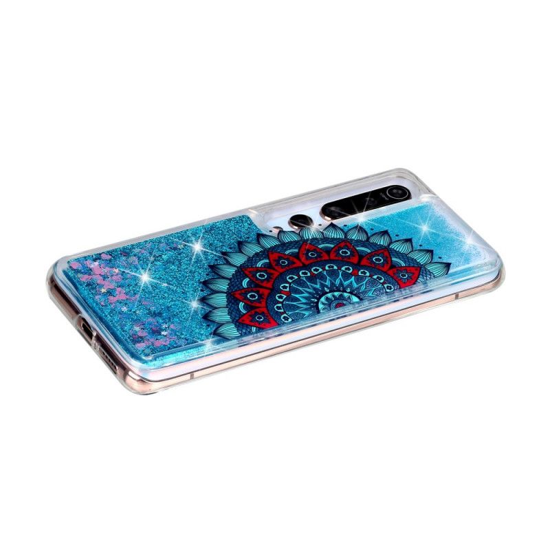 Case Kuoret Xiaomi Mi 10 / 10 Pro Vaaleansininen Tummansininen Puhelinkuoret Kimalteleva Mandala