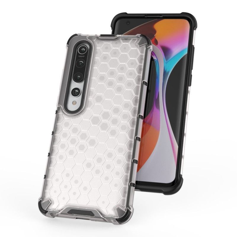 Case Kuoret Xiaomi Mi 10 / 10 Pro Valkoinen Musta Puhelinkuoret Hunajakennotyyli