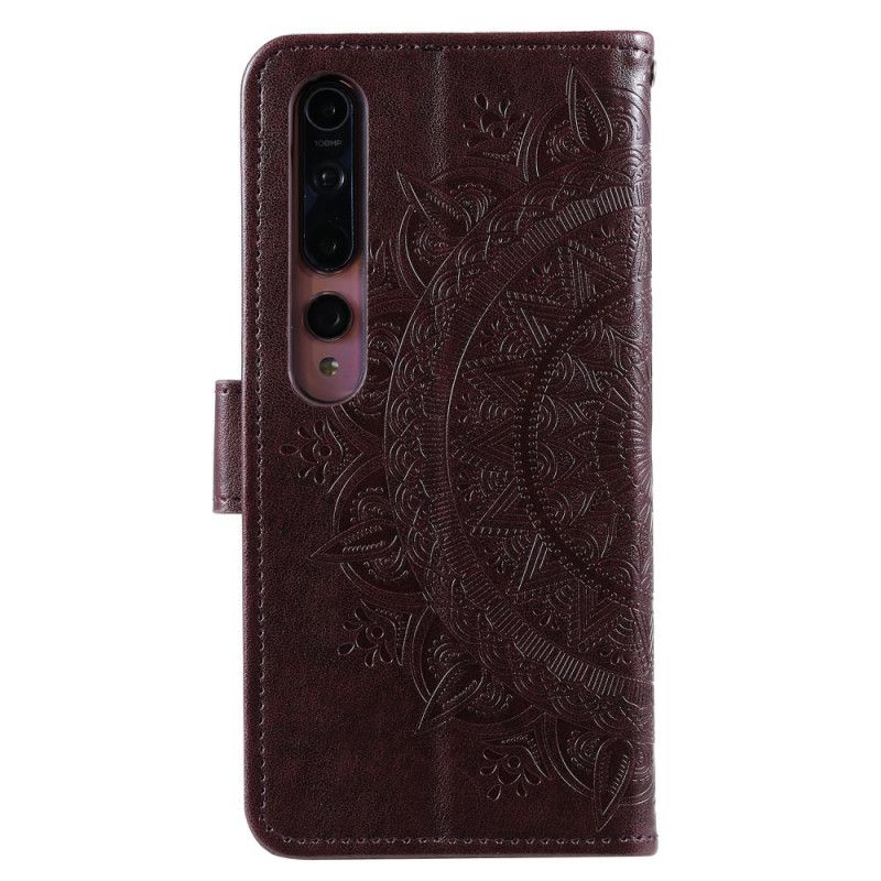 Kotelot Xiaomi Mi 10 / 10 Pro Magenta Harmaa Aurinko Mandala