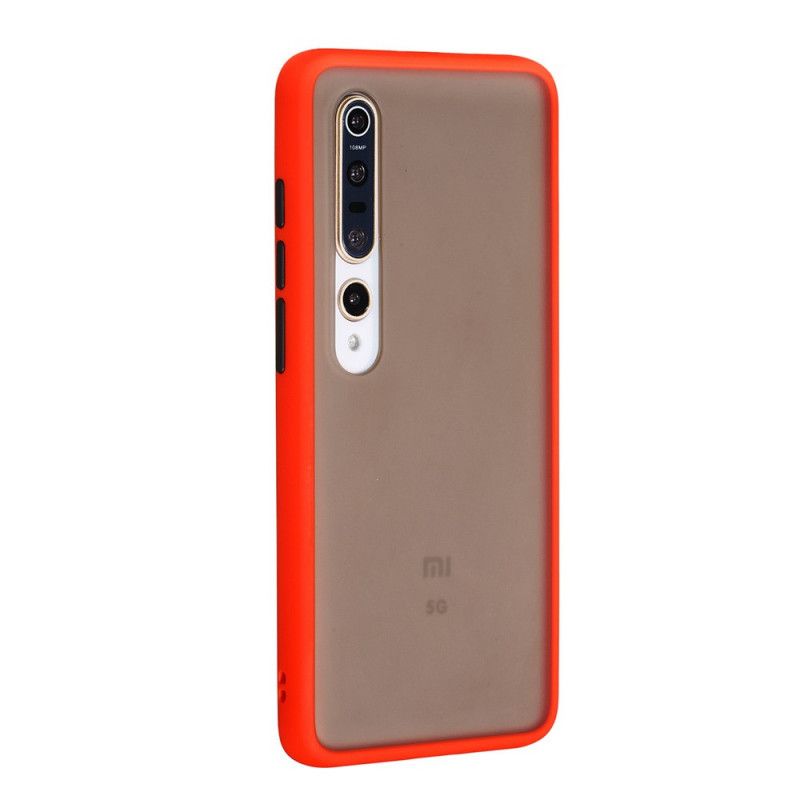 Kuori Xiaomi Mi 10 / 10 Pro Valkoinen Musta Hybridisilikonivanteen Muotoilu Suojakuori