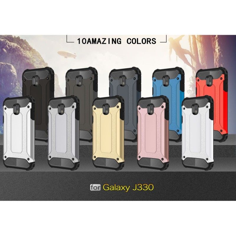 Case Kuoret Samsung Galaxy J3 2017 Harmaa Musta Puhelinkuoret Perhe