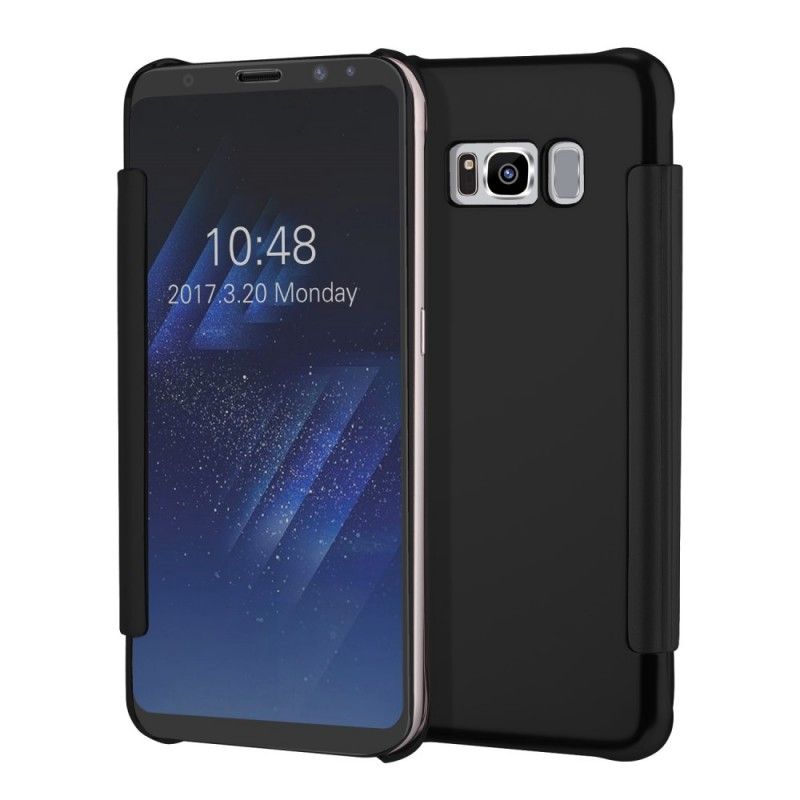 Flip Kotelot Samsung Galaxy S8 Plus Tummansininen Musta Puhelinkuoret Peili