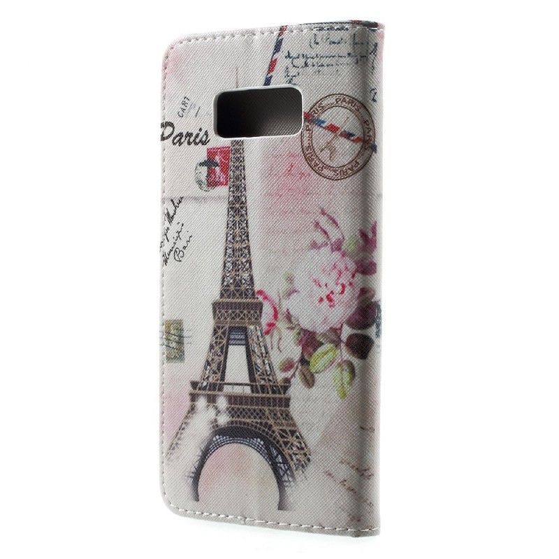 Suojakuori Samsung Galaxy S8 Plus Puhelinkuoret Retro Eiffel-Torni