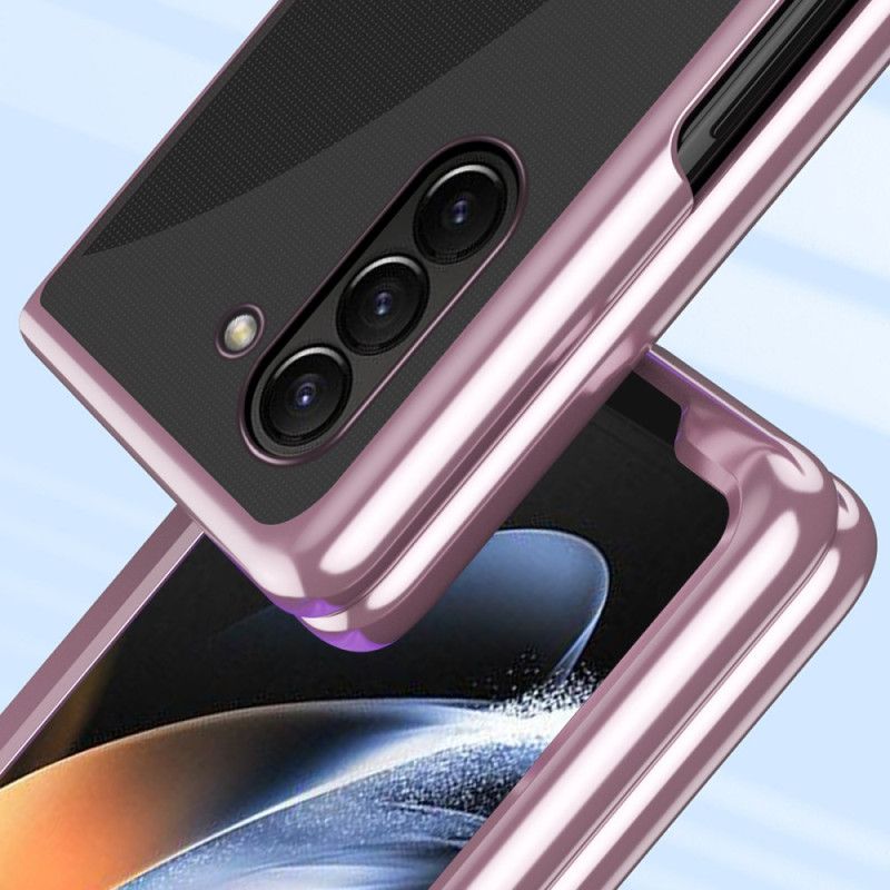 Kuori Samsung Galaxy Z Fold 6 Läpinäkyvät Metalliset Reunat