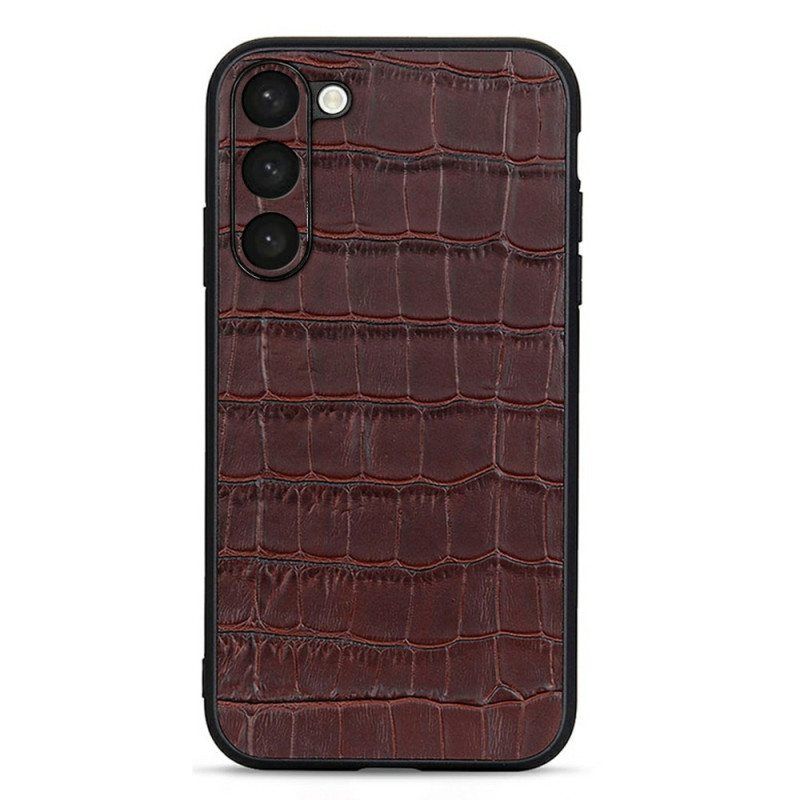 Case Samsung Galaxy S23 5G Aitoa Krokotiilityylistä Nahkaa