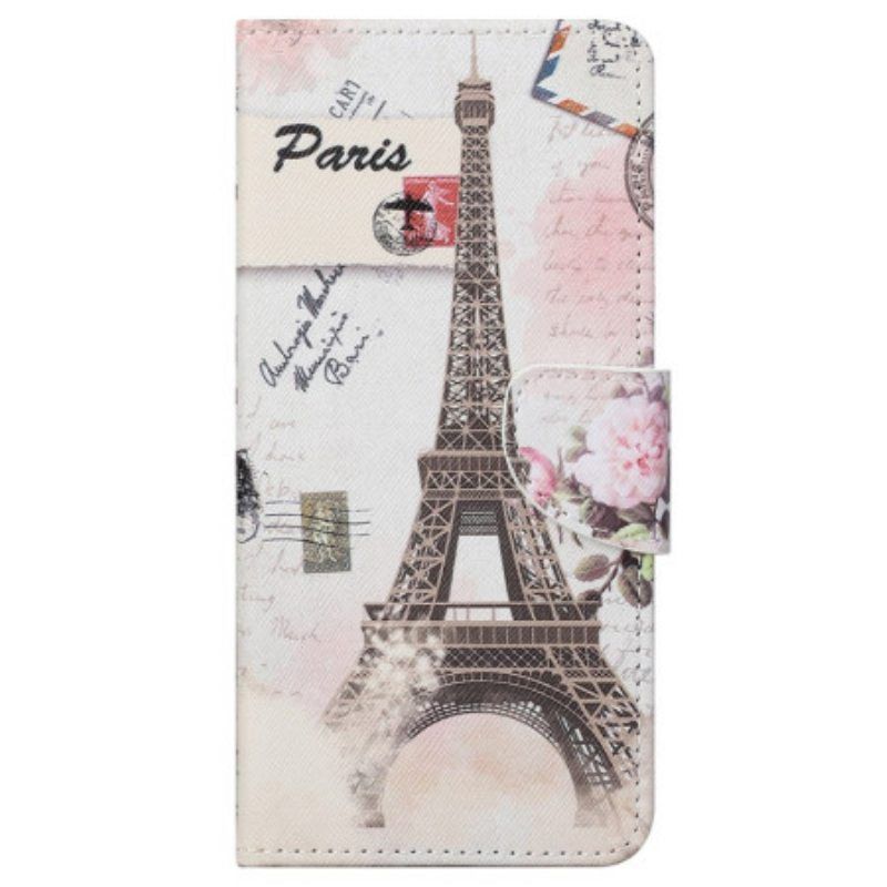 Kotelot Samsung Galaxy S23 5G Vintage Eiffel-torni