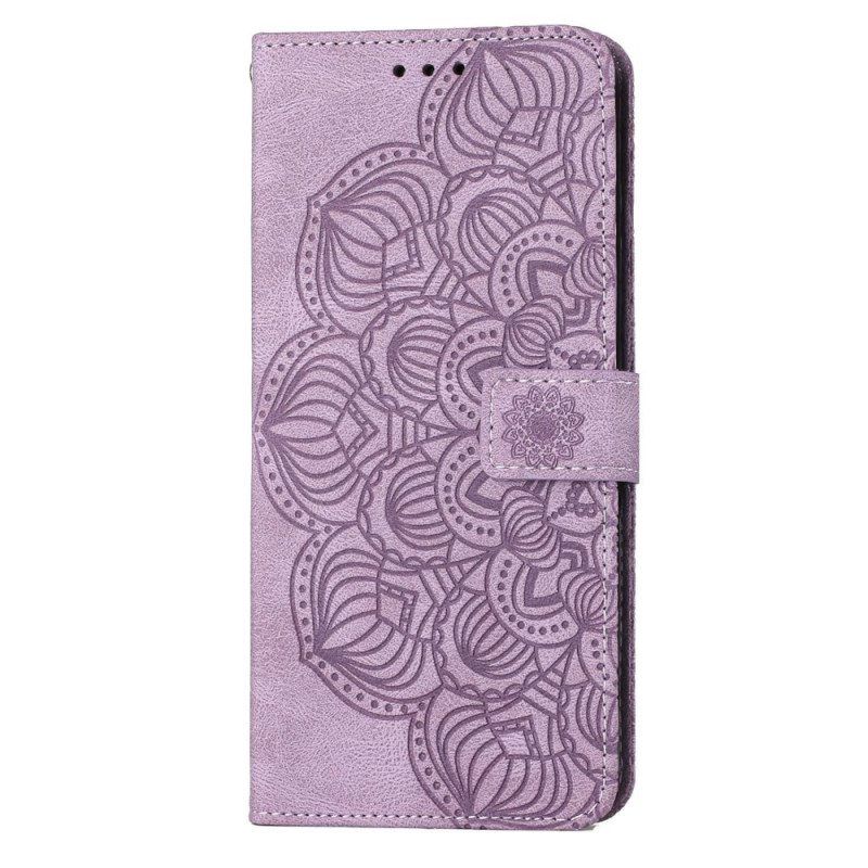 Nahkakotelo Samsung Galaxy S23 5G Suojaketju Kuori Strappy Mandala