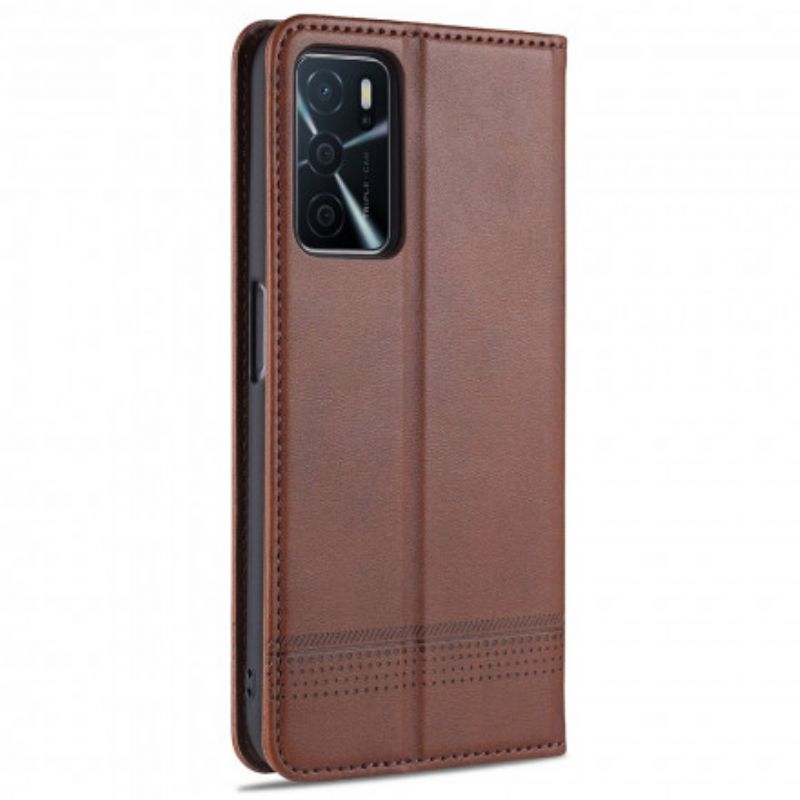 Nahkakuori Flip Kotelot Oppo A16 / A16s Puhelinkuoret Azns Leather Style