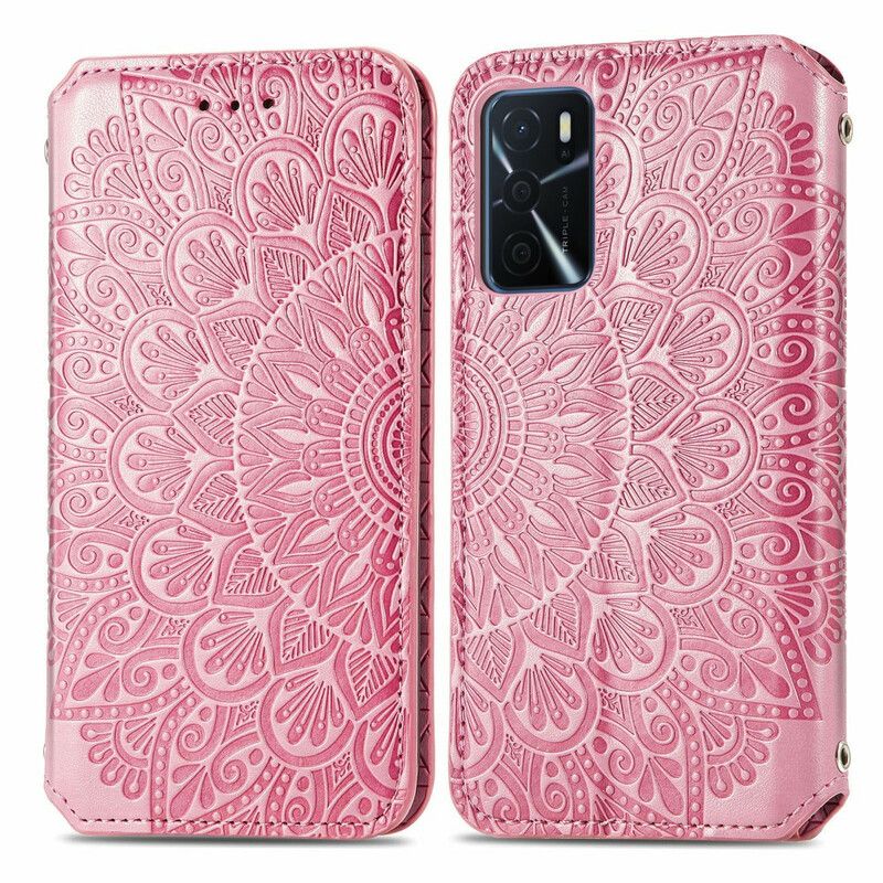 Nahkakuori Flip Kotelot Oppo A16 / A16s Puhelinkuoret Mandala