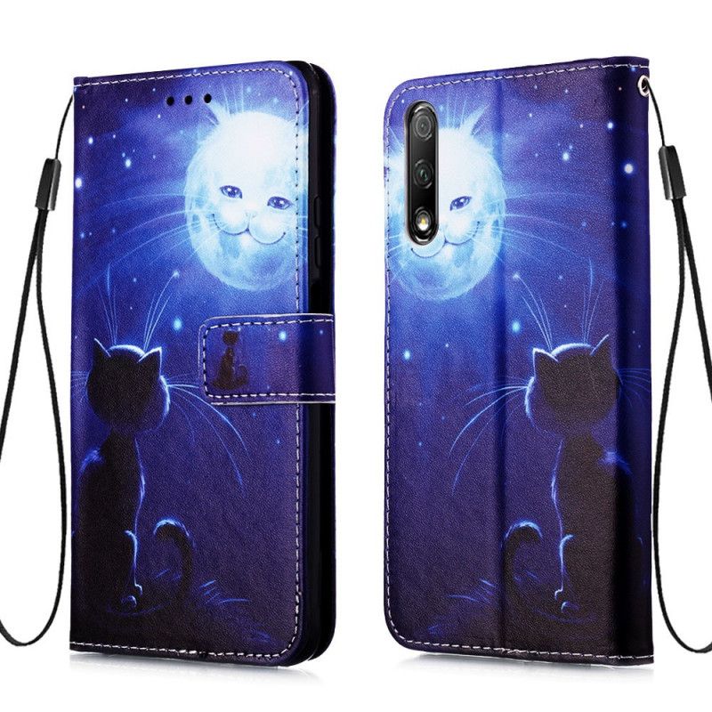 Flip Case Honor 9X Pro Kissa Kuutamossa