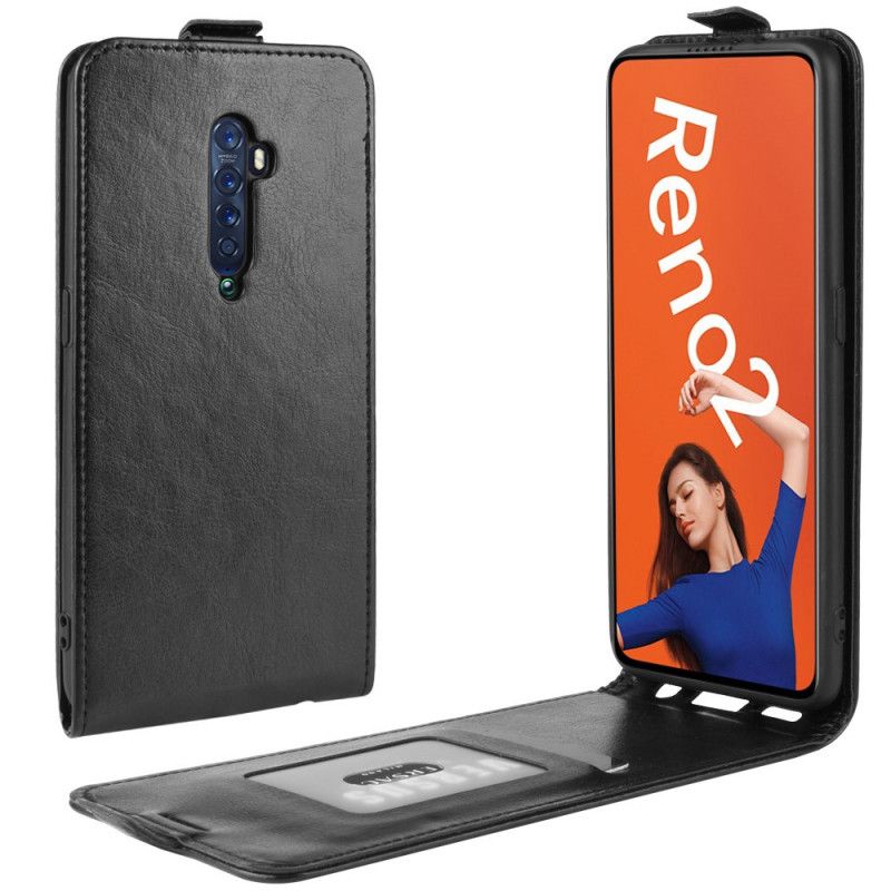 Kotelot Oppo Reno 2 Ruskea Musta Taitettava