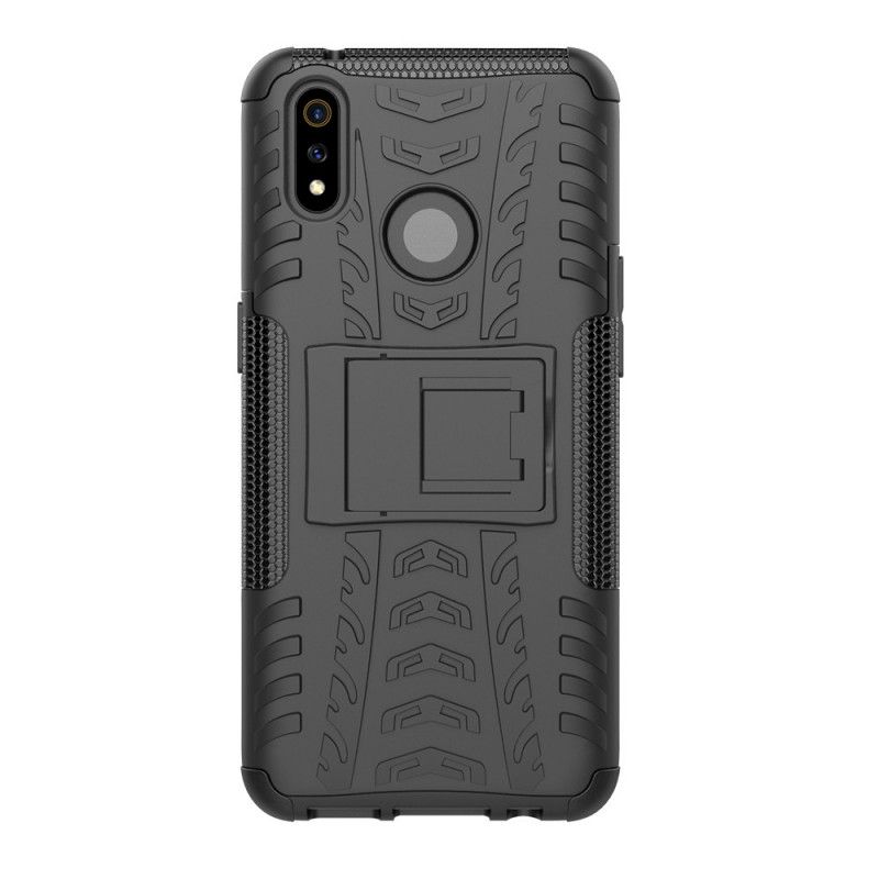 Case Kuoret Oppo Realme 3 Pro Valkoinen Musta Puhelinkuoret Erittäin Kestävä