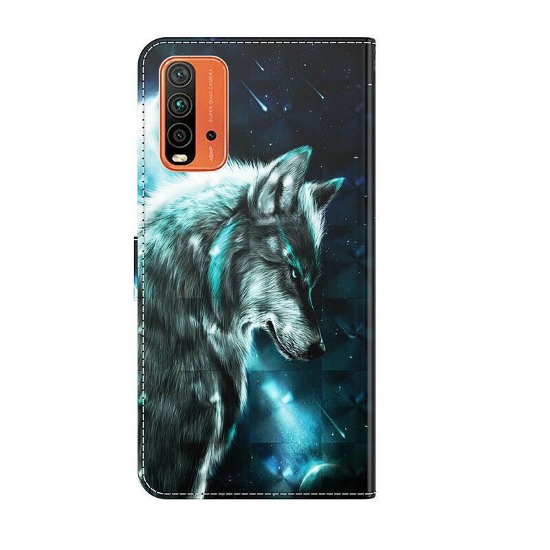 Flip Kotelot Xiaomi Redmi 9t Majestic Wolf Suojakuori