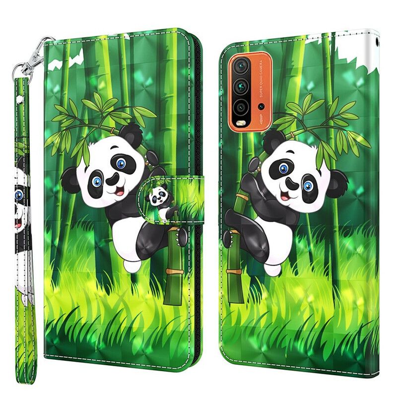 Flip Kotelot Xiaomi Redmi 9t Panda Ja Bambu