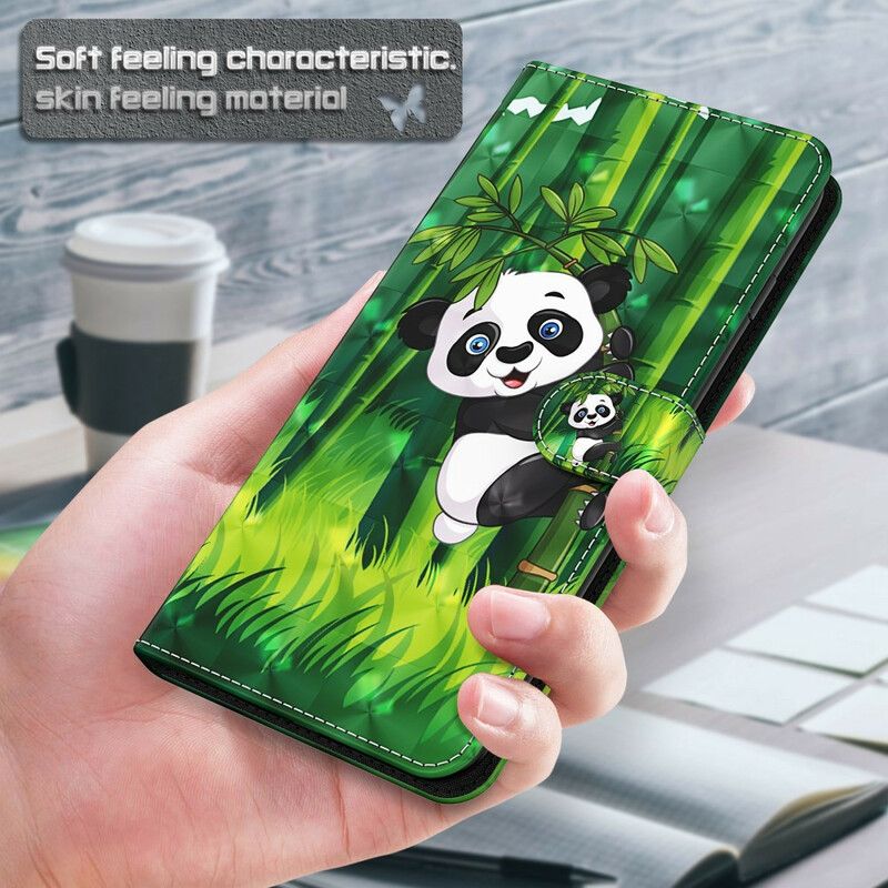 Flip Kotelot Xiaomi Redmi 9t Panda Ja Bambu