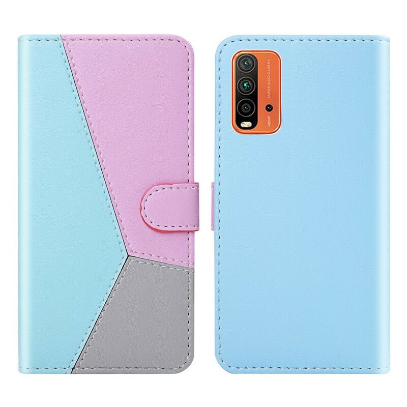 Flip Kotelot Xiaomi Redmi 9t Tricolor Leather Effect