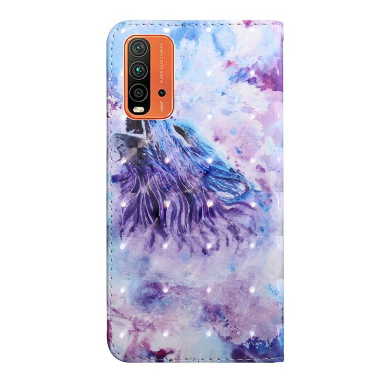 Flip Kotelot Xiaomi Redmi 9t Wolf Watercolour