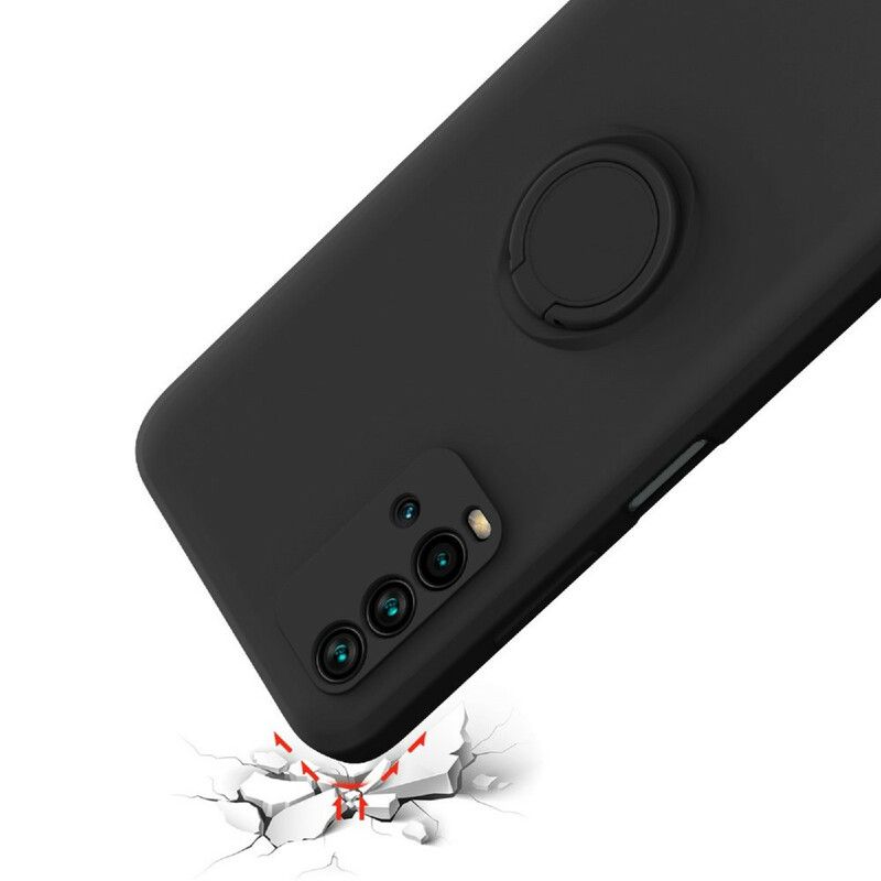 Kuori Xiaomi Redmi 9t Nestemäinen Silikonirengas Ja Nauha