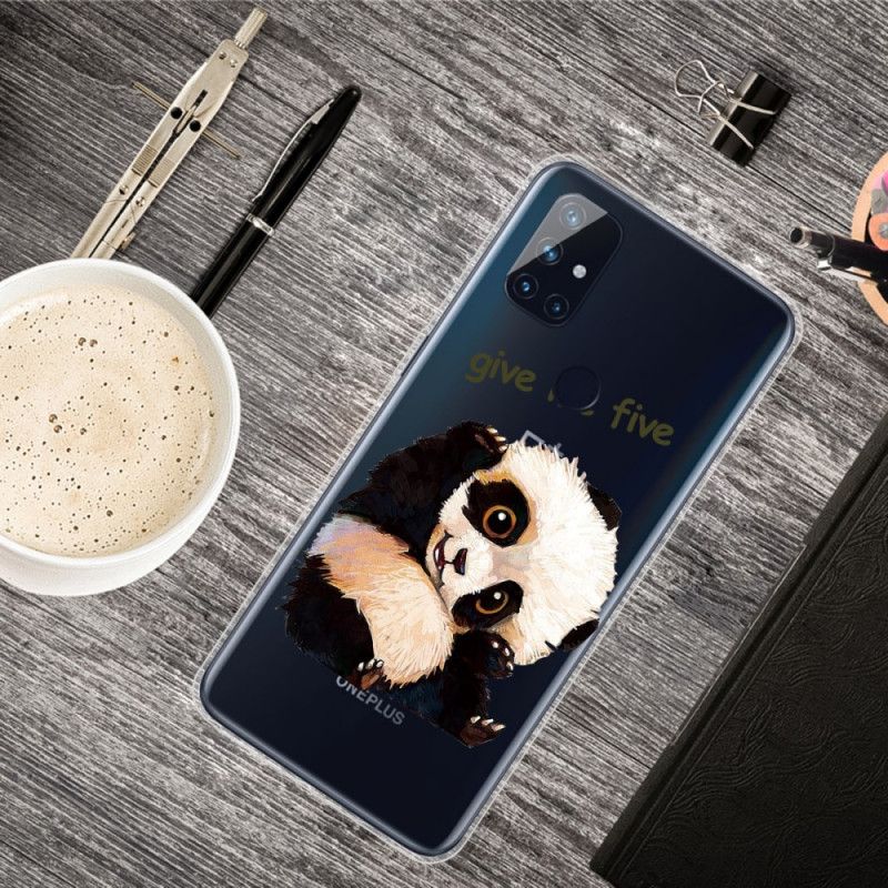 Case Kuoret OnePlus Nord N10 Puhelinkuoret Läpinäkyvä Panda Antaa Minulle Viisi