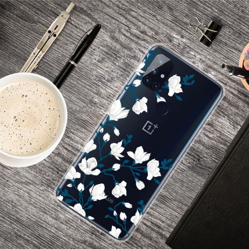 Case Kuoret OnePlus Nord N10 Puhelinkuoret Valkoiset Kukat