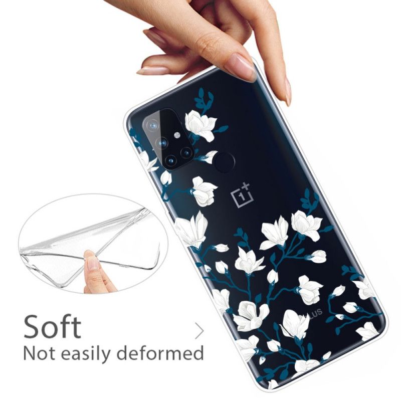 Case Kuoret OnePlus Nord N10 Puhelinkuoret Valkoiset Kukat