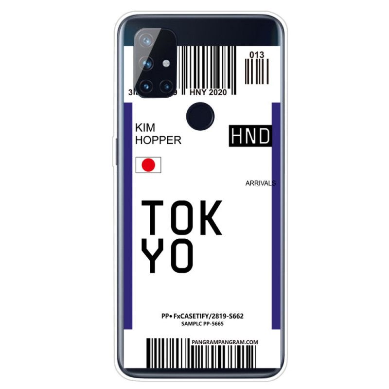 Case Kuoret OnePlus Nord N10 Tummansininen Musta Puhelinkuoret Maihinnousukortti Tokio