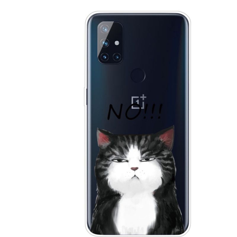 Kuori OnePlus Nord N10 Kissa. Joka Sanoo Ei Suojakuori