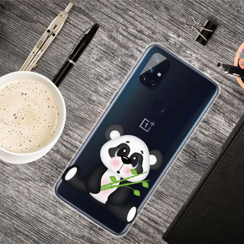 Kuori OnePlus Nord N10 Läpinäkyvä Surullinen Panda Suojakuori