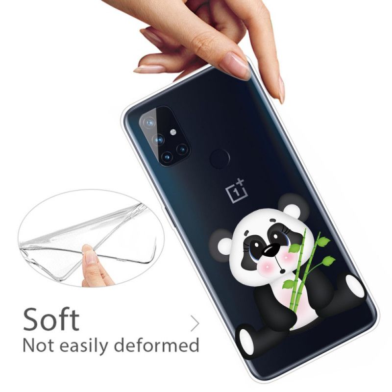 Kuori OnePlus Nord N10 Läpinäkyvä Surullinen Panda Suojakuori