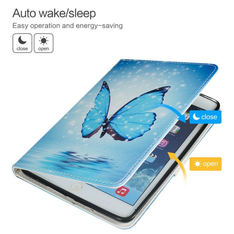 Flip Case Samsung Galaxy Tab A 8" (2019) Sininen Perhonen