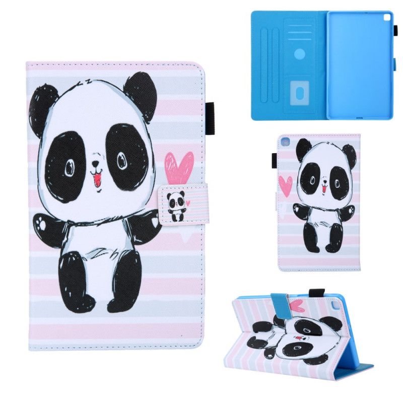 Flip Case Samsung Galaxy Tab A 8" (2019) Valkoinen Musta Pandasarja