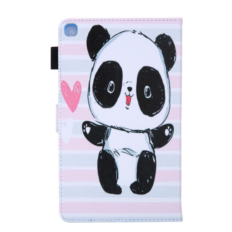 Flip Case Samsung Galaxy Tab A 8" (2019) Valkoinen Musta Pandasarja