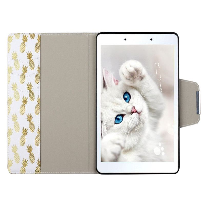 Kotelot Samsung Galaxy Tab A 8" (2019) Kultainen Ananas Suojakuori