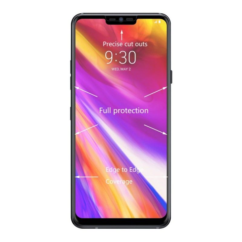 Karkaistu Lasisuoja LG G7 ThinQ Läpinäkyvä Musta