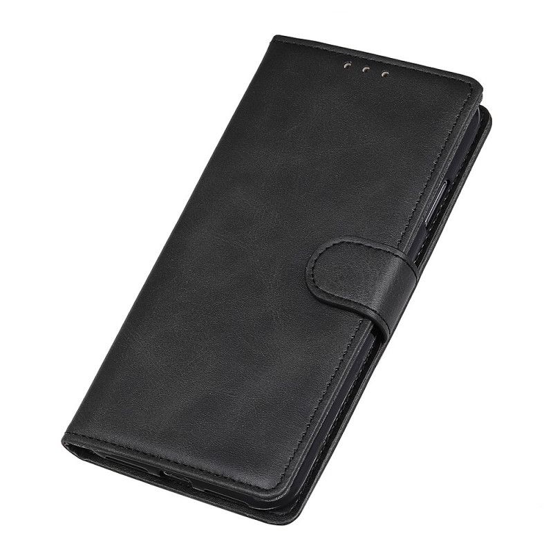 Flip Case OnePlus Nord N100 Punainen Musta Matta Nahka