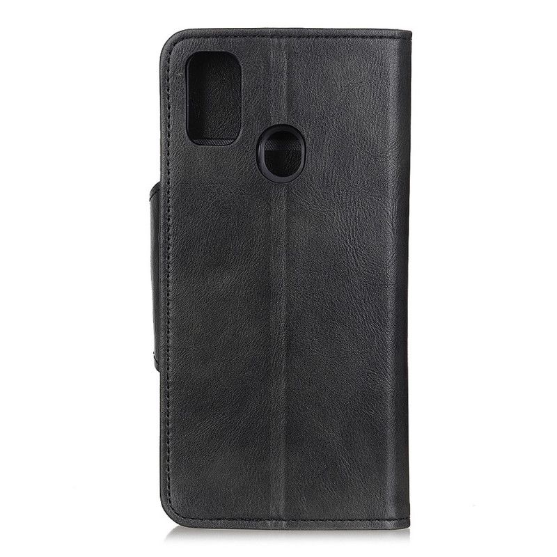 Flip Case OnePlus Nord N100 Punainen Musta Tekonahkainen Koristepainike