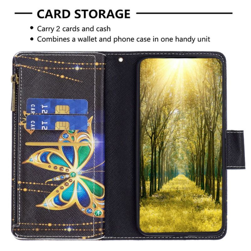 Kotelot Xiaomi Redmi Note 13 Pro Plus 5g Rhinestone Butterflies -lompakko Suojakuori