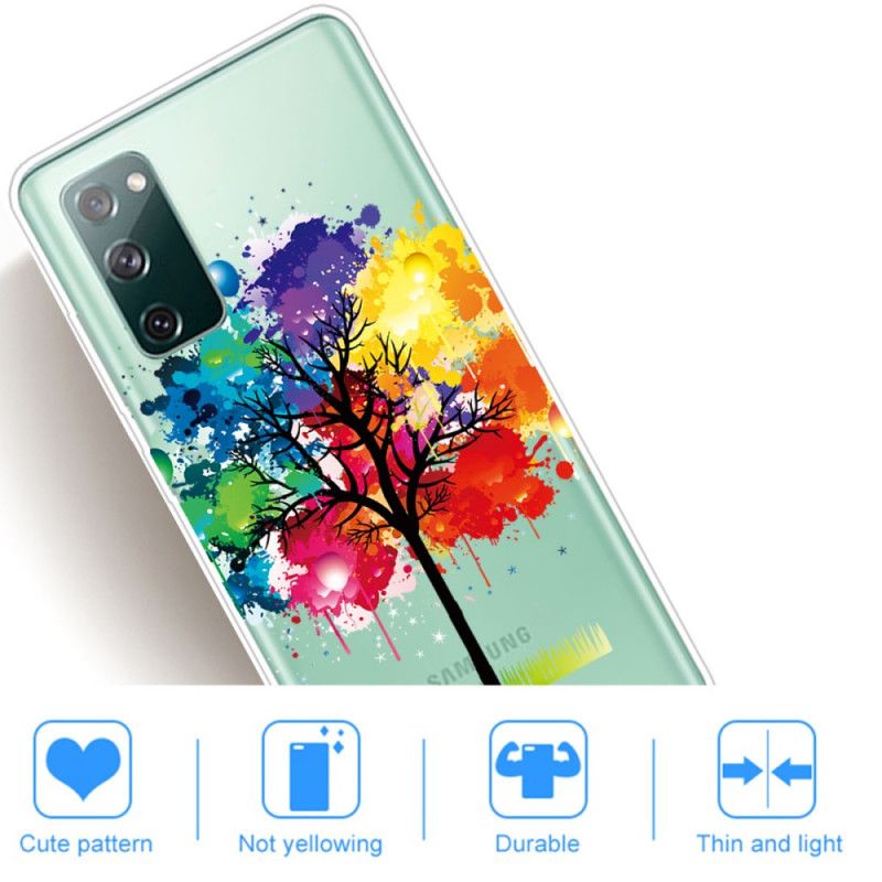 Case Kuoret Samsung Galaxy S20 FE Puhelinkuoret Läpinäkyvä Vesiväripuu