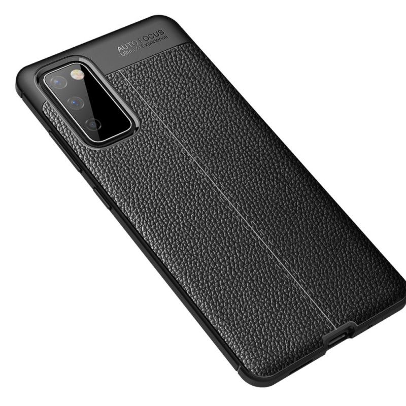 Case Kuoret Samsung Galaxy S20 FE Punainen Musta Puhelinkuoret Kaksilinjainen Litsi Nahkaa