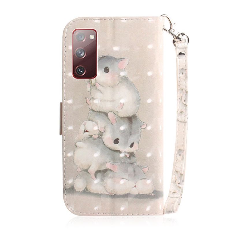 Flip Case Samsung Galaxy S20 FE Hamsterit. Joissa On Remmi