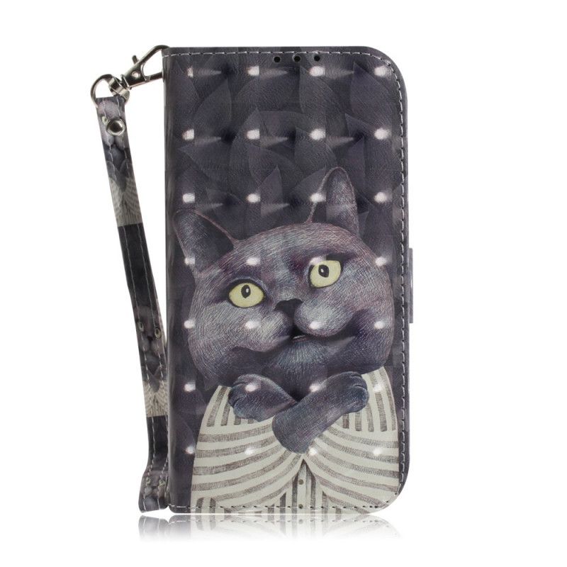 Flip Case Samsung Galaxy S20 FE Harmaa Kissa Tangoilla