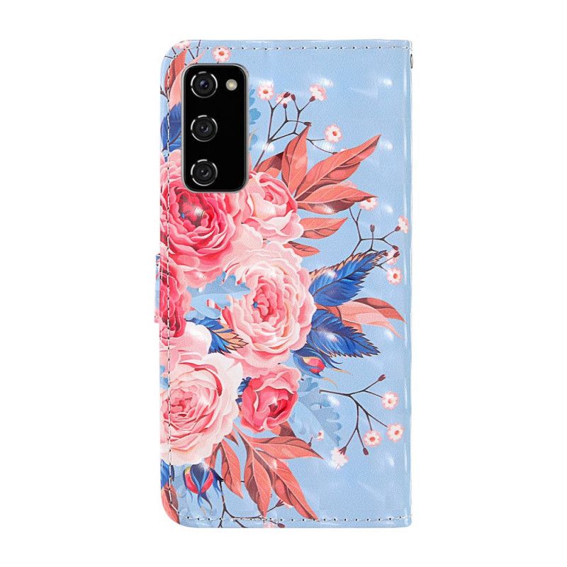 Flip Case Samsung Galaxy S20 FE Romanttinen Valopiste Tangoilla