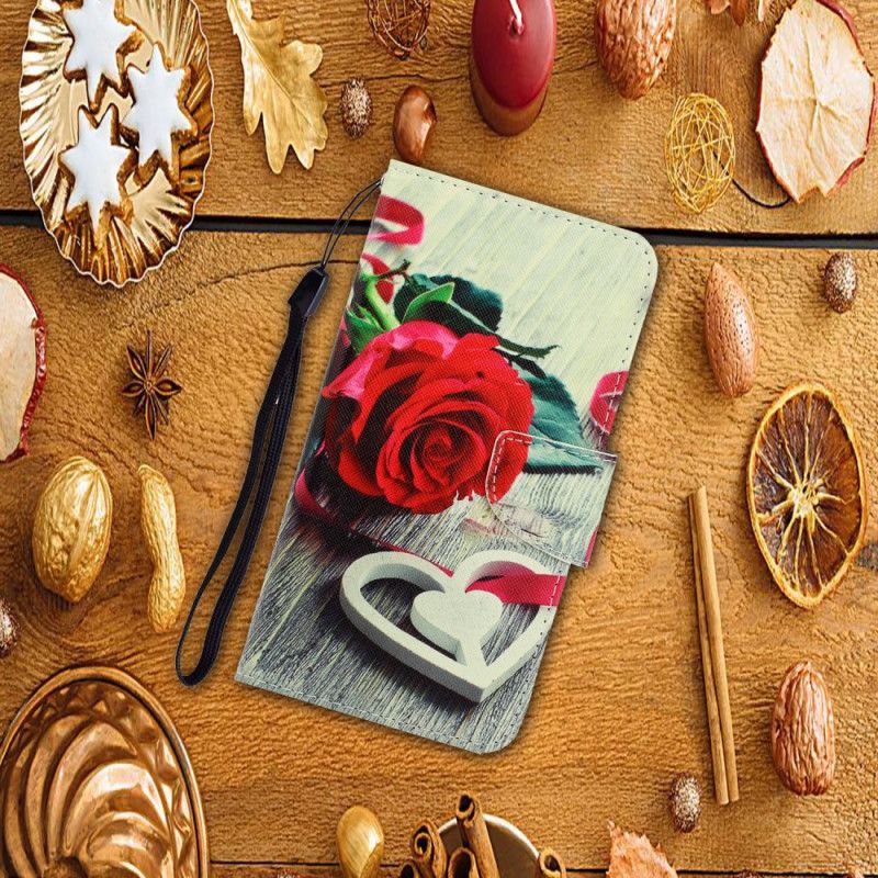 Kotelot Samsung Galaxy S20 FE Romanttinen Ruusu Stringillä Suojakuori