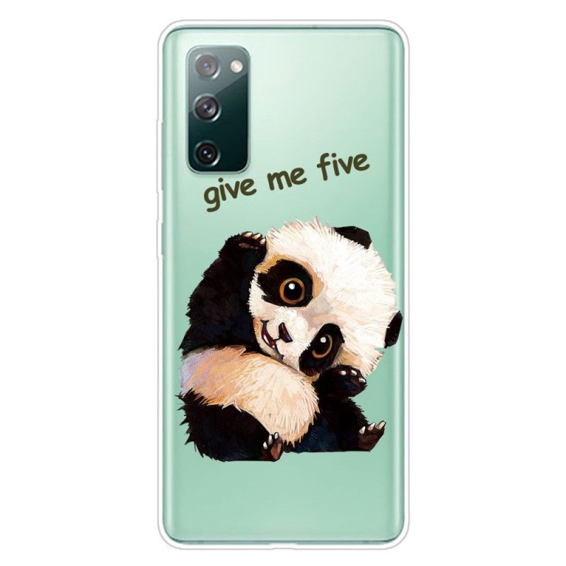 Kuori Samsung Galaxy S20 FE Läpinäkyvä Panda Antaa Minulle Viisi