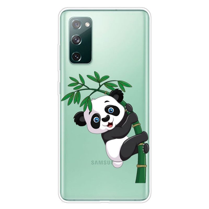 Kuori Samsung Galaxy S20 FE Läpinäkyvä Panda Bambulla