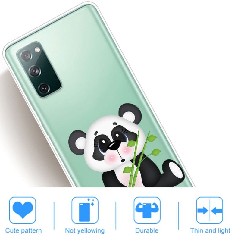 Kuori Samsung Galaxy S20 FE Läpinäkyvä Surullinen Panda Suojakuori