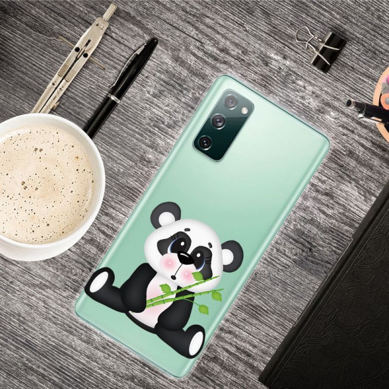 Kuori Samsung Galaxy S20 FE Läpinäkyvä Surullinen Panda Suojakuori